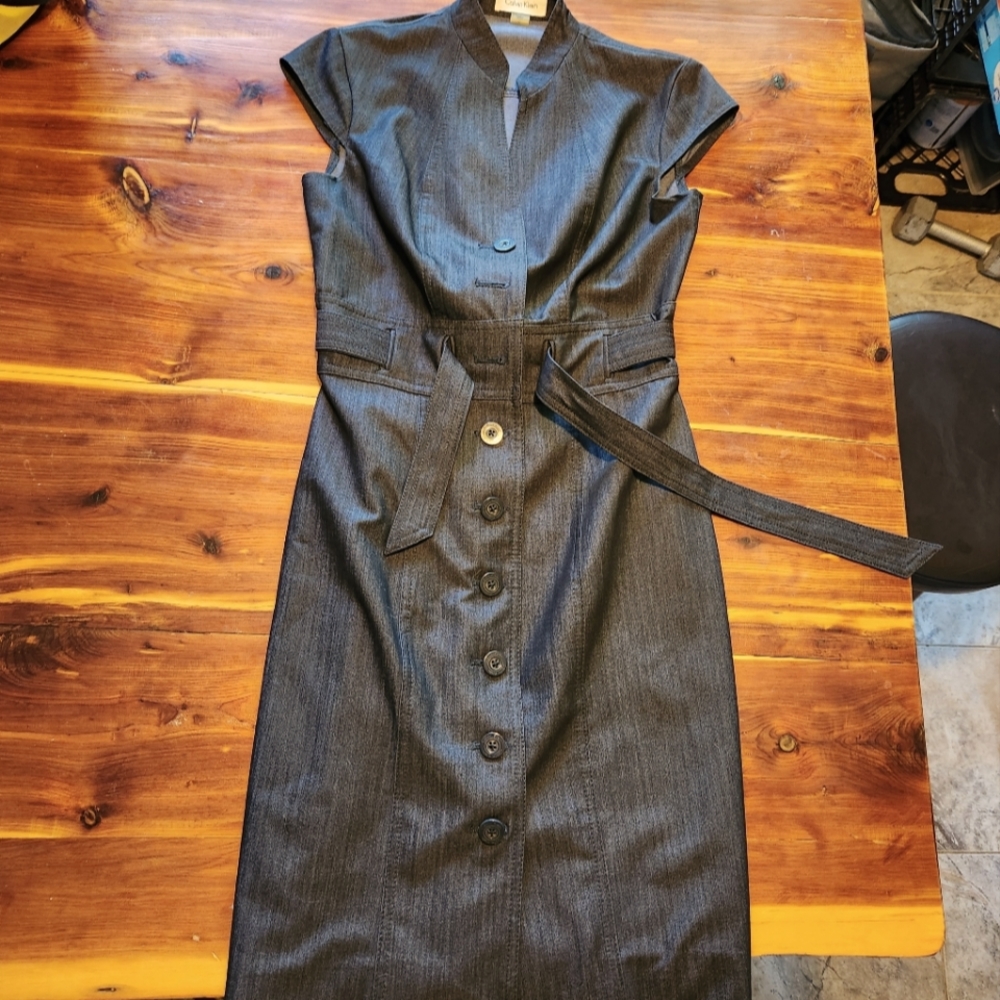 Calvin Klein Button Up Dress size 4P